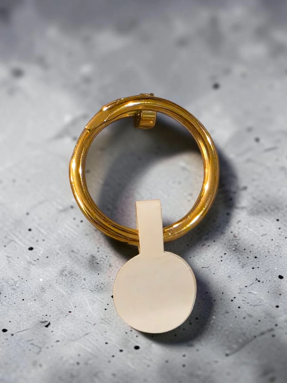 Gold Pavé Nail Wrap Ring with Clear Stones - Women Jewelry